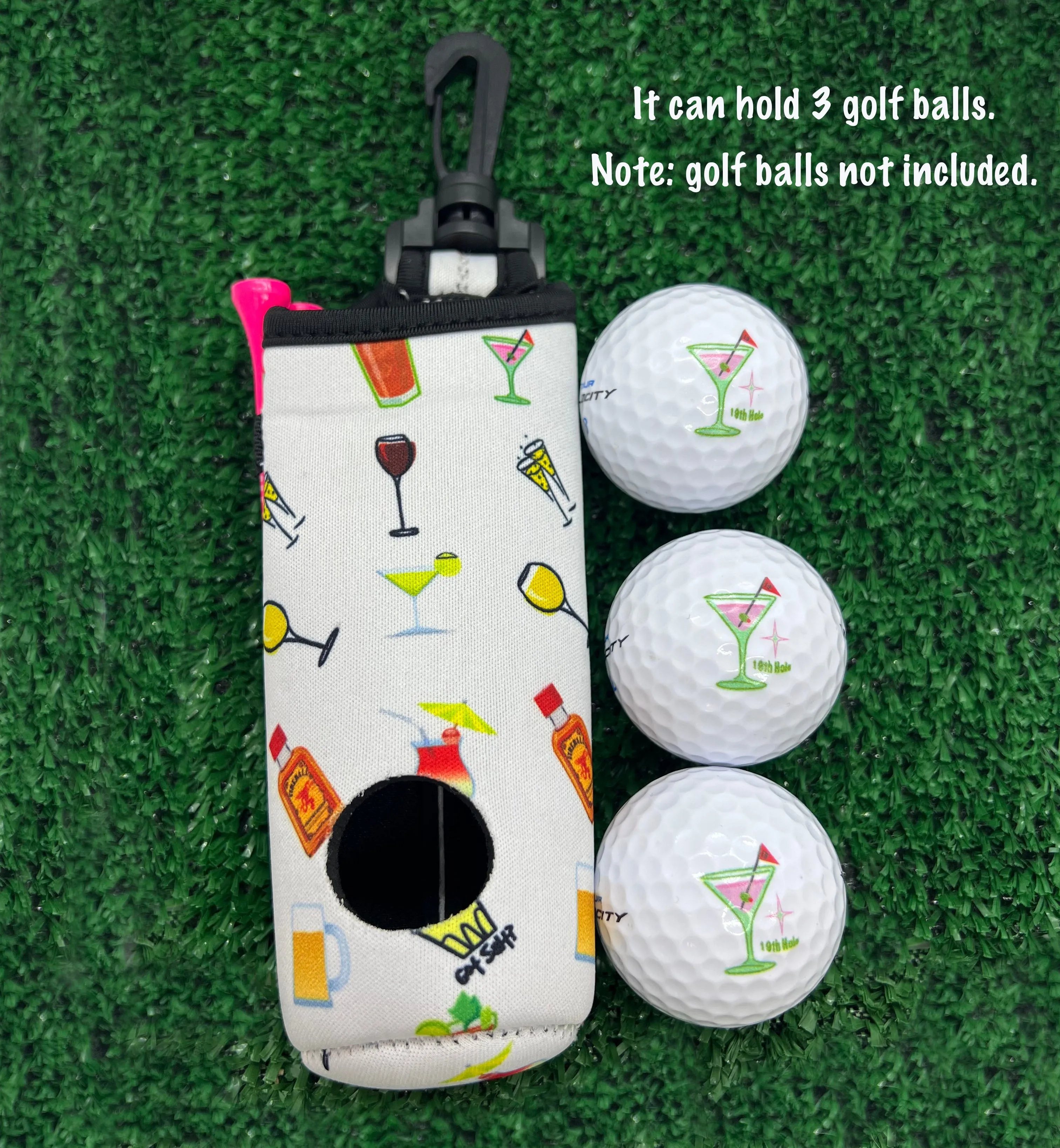 19th Hole 3 Golf Ball & Tee Holder