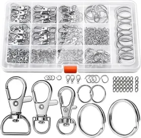 265 piece Key Chain Clips - Silver