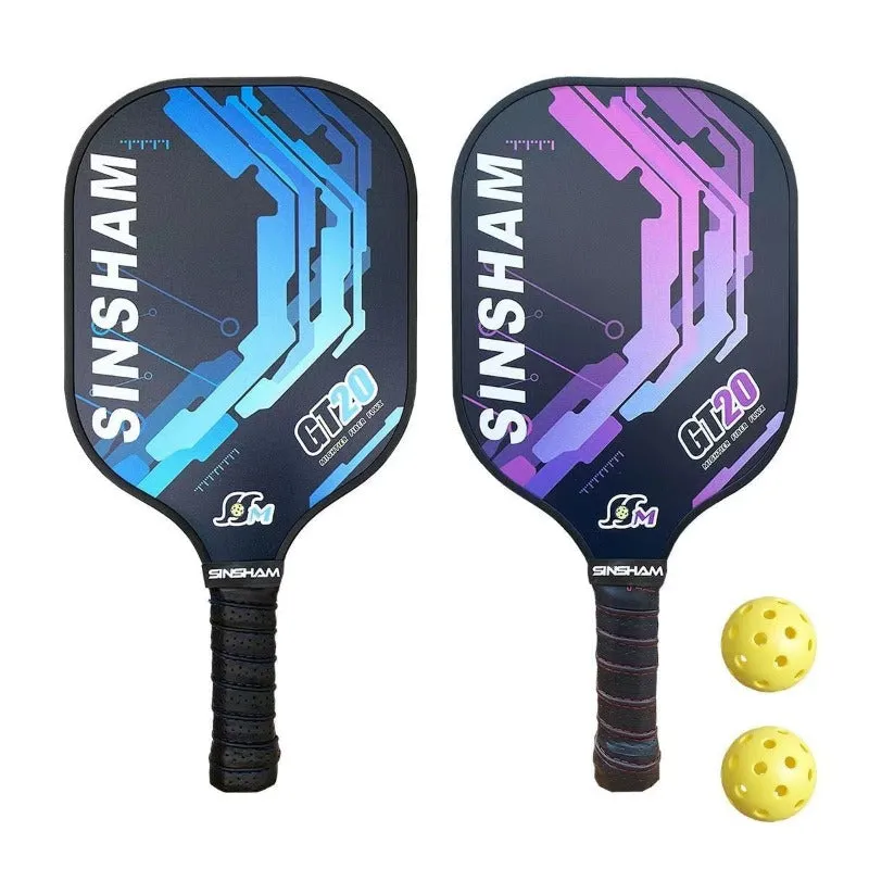 2pcs Set Graphite Carbon Fiber Pickleball Paddles Set