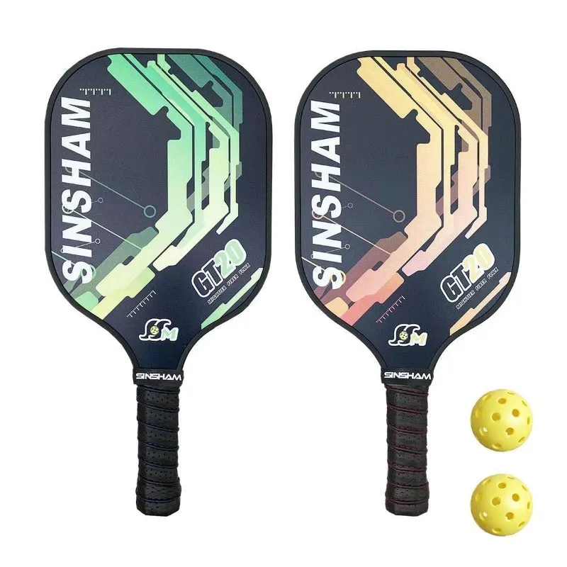 2pcs Set Graphite Carbon Fiber Pickleball Paddles Set