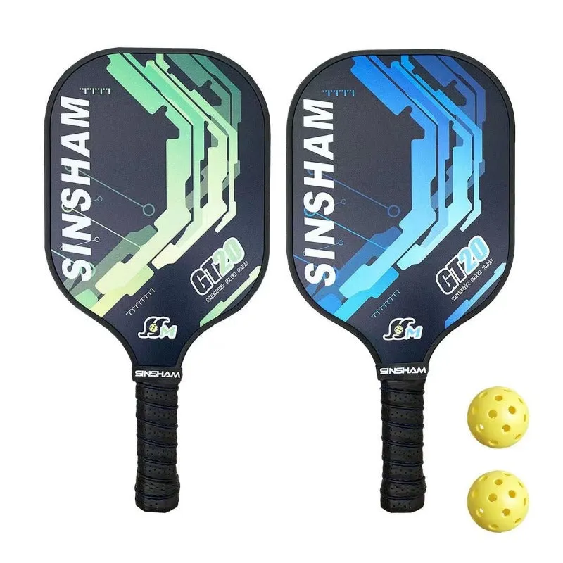 2pcs Set Graphite Carbon Fiber Pickleball Paddles Set