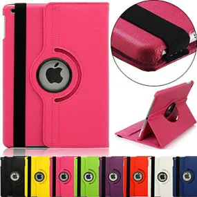 360 Degree Rotating 100% case for iPad mini1 Mini2 Mini3(Assorted colors)