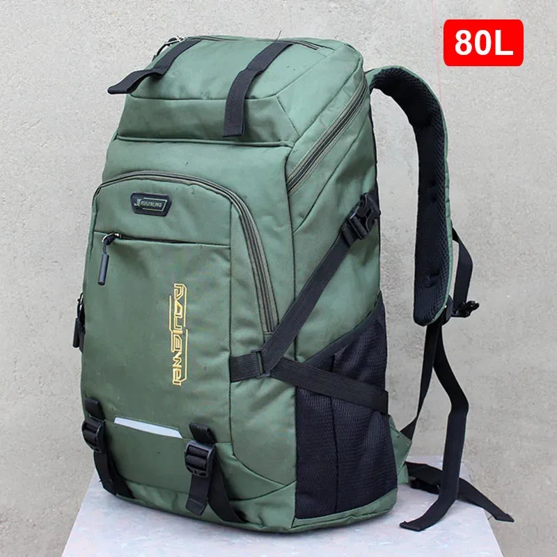 50L/80L Large Capacity Backpack Climbing Camping Hiking Rucksack