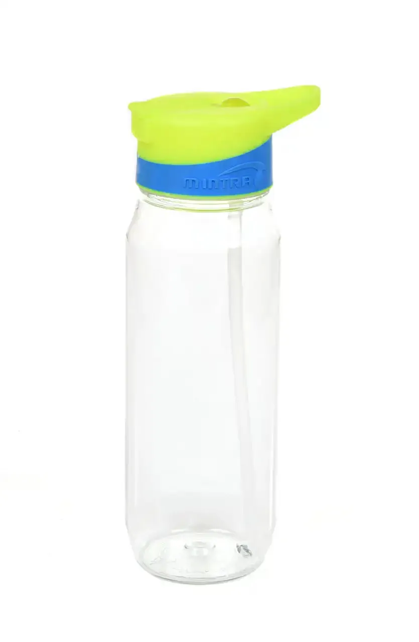 800 ml Transparent Water Bottle - with Straw