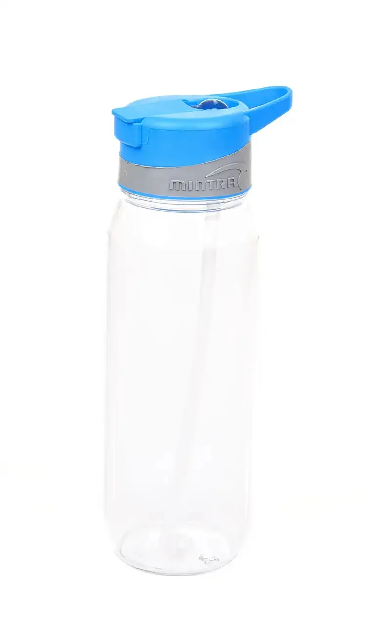 800 ml Transparent Water Bottle - with Straw