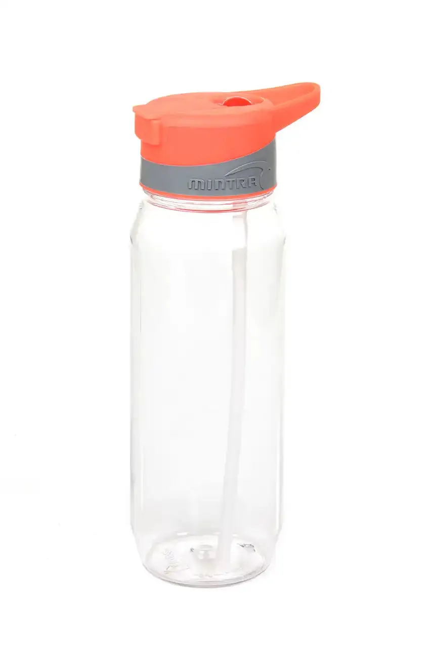 800 ml Transparent Water Bottle - with Straw