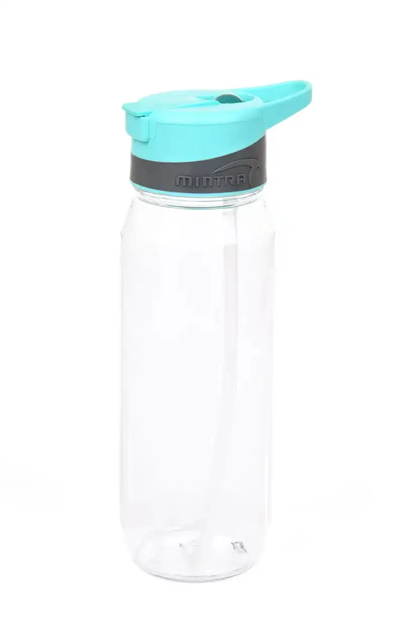 800 ml Transparent Water Bottle - with Straw