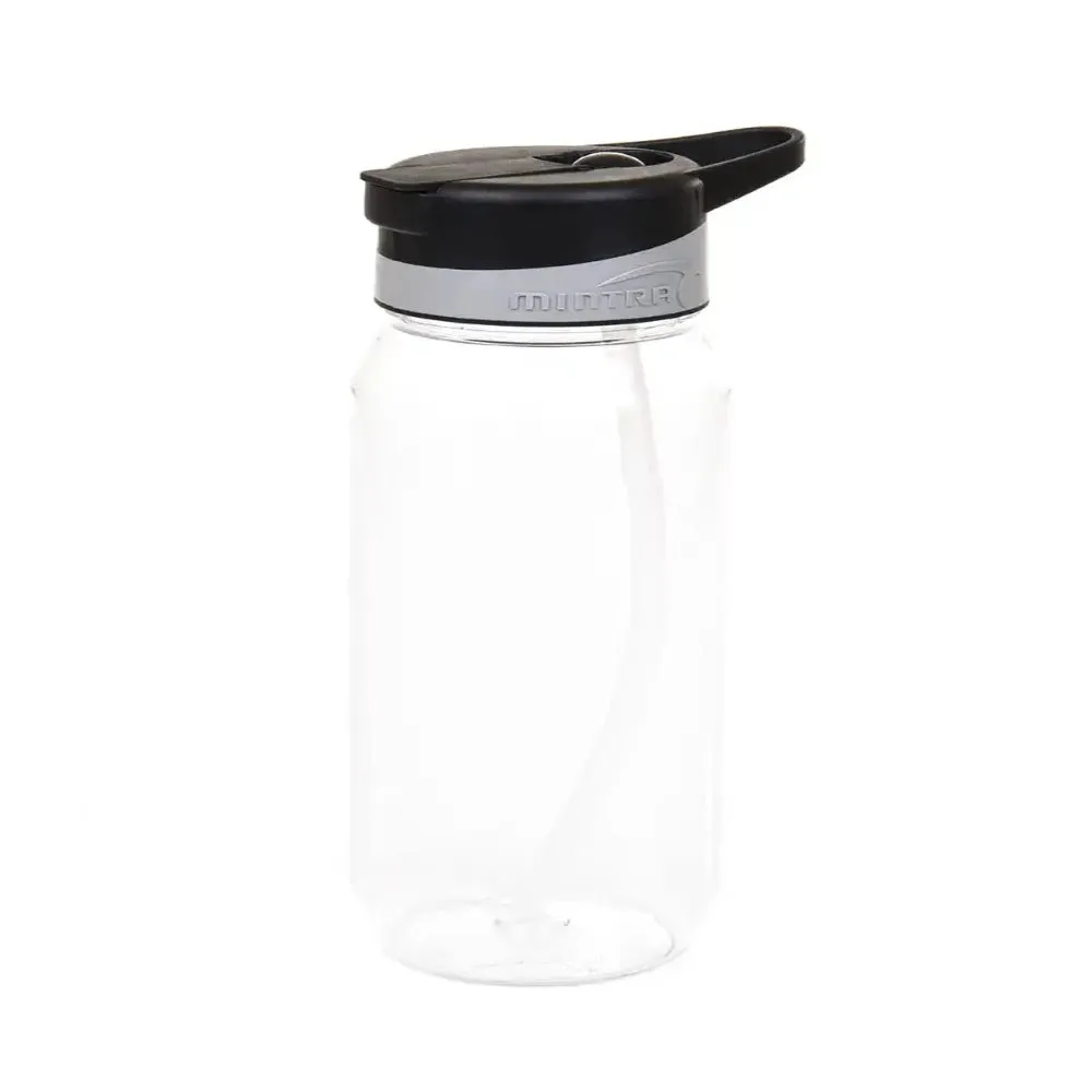 800 ml Transparent Water Bottle - with Straw