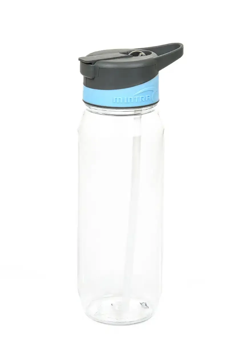 800 ml Transparent Water Bottle - with Straw