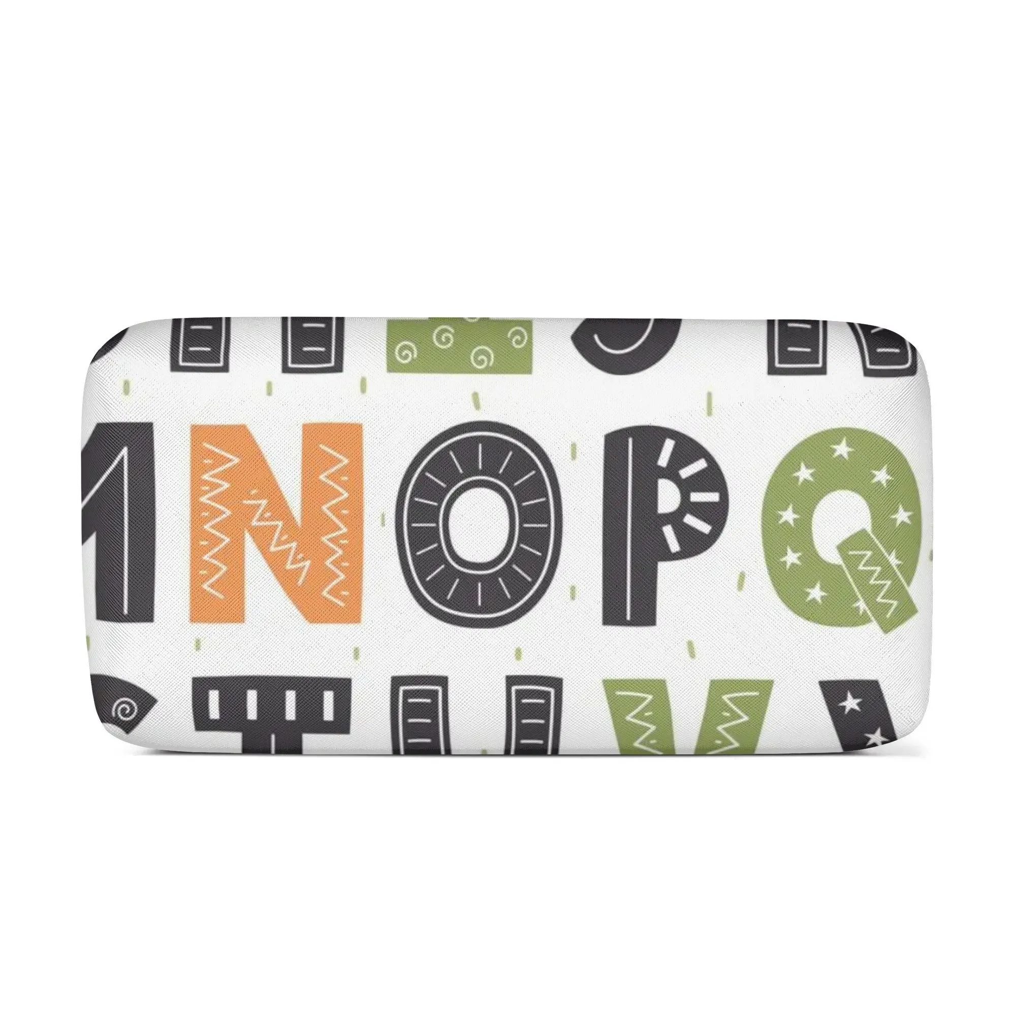 ABCD PU Cosmetic Bag - White