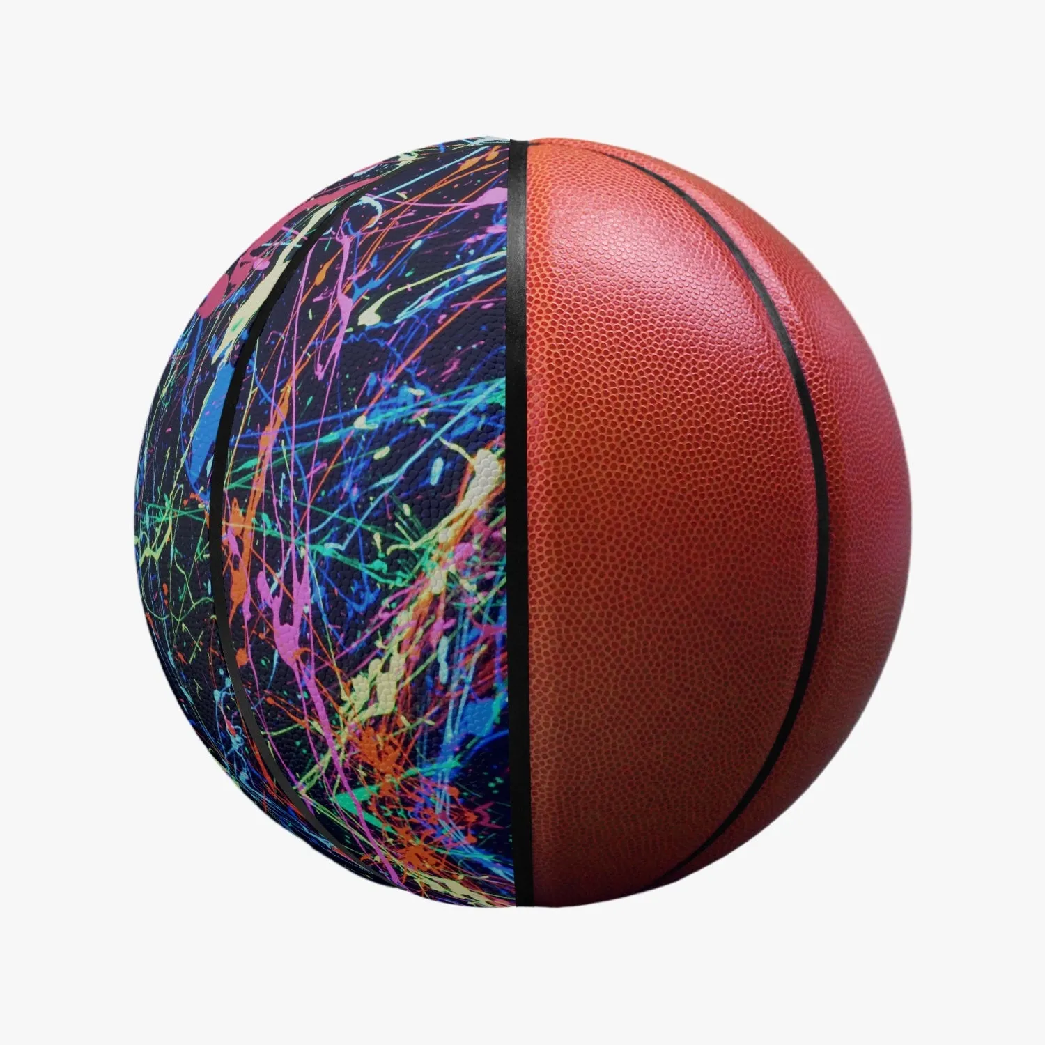 Abstract 4-Panel All Court Basketball