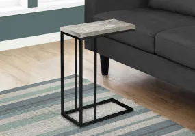 Accent Table - Grey Reclaimed Wood-Look / Black Metal