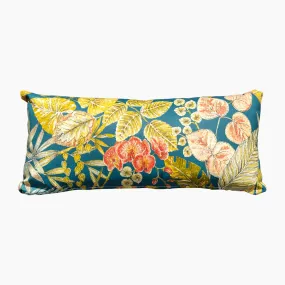 Acrisol Bouquet Petrol Bolster Scatter Cushion - 60cm x 30cm