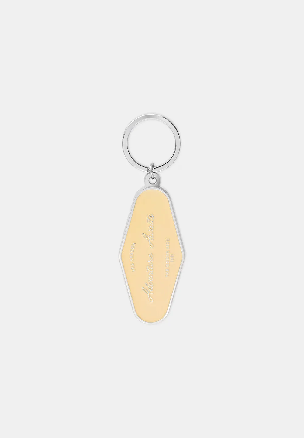 ADVENTURE AWAITS KEY CHAIN YELLOW