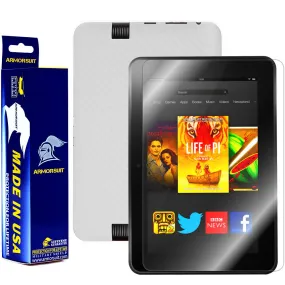 Amazon Kindle Fire HD 8.9 Inch Screen Protector   White Carbon Fiber Skin