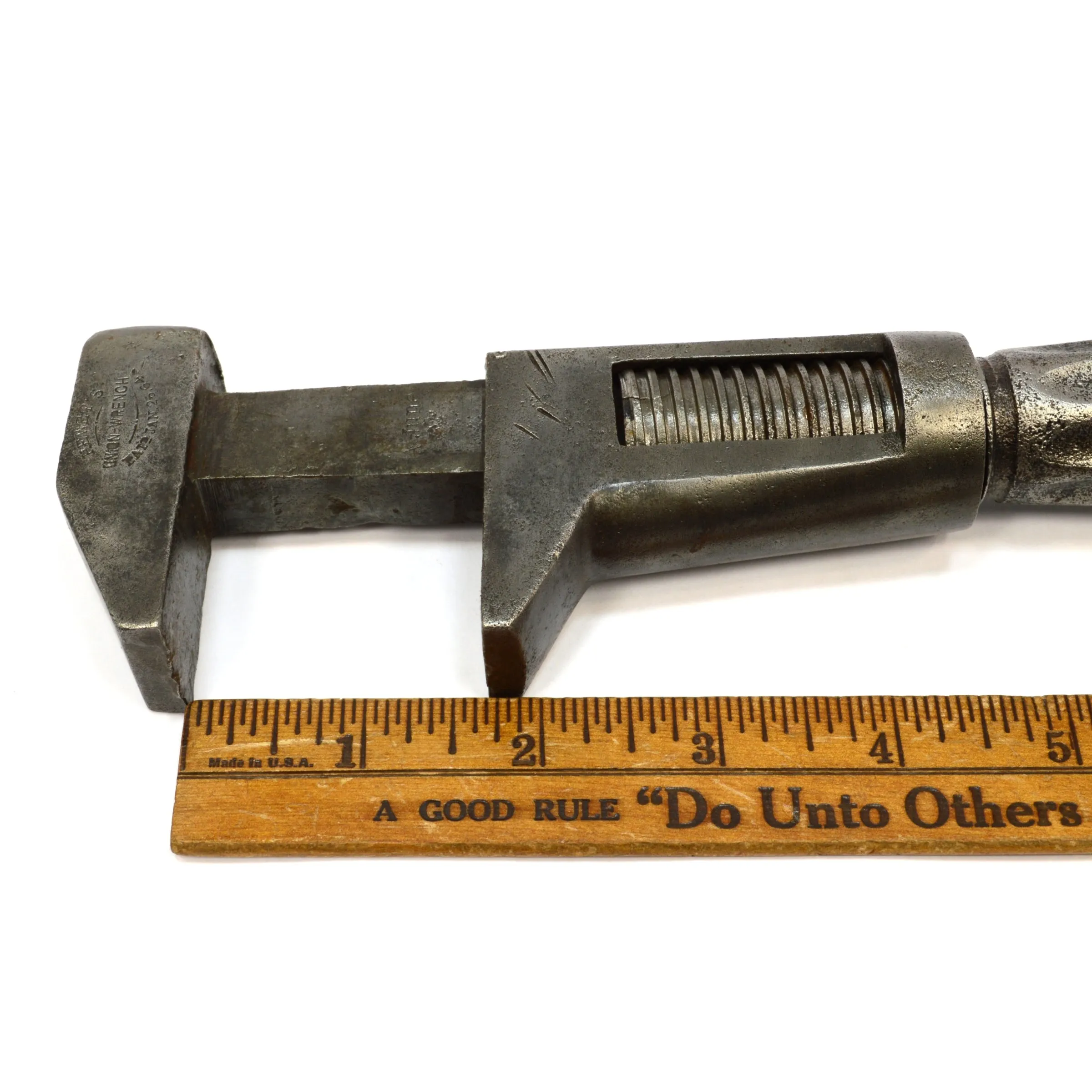 Antique "HEWET'S UNION WRENCH" by FOWLE & CO. Quick TWIST HANDLE ADJUST c.1864