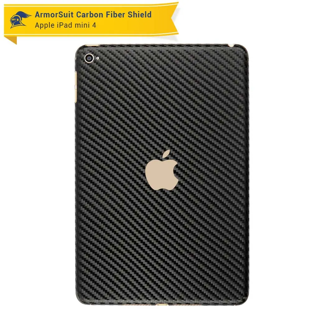 Apple iPad Mini 4 Screen Protector   Carbon Fiber Skin