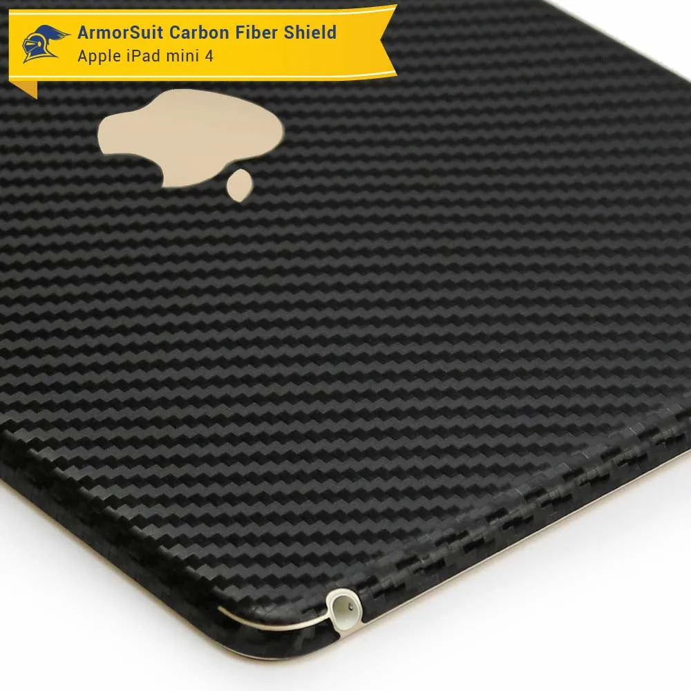 Apple iPad Mini 4 Screen Protector   Carbon Fiber Skin