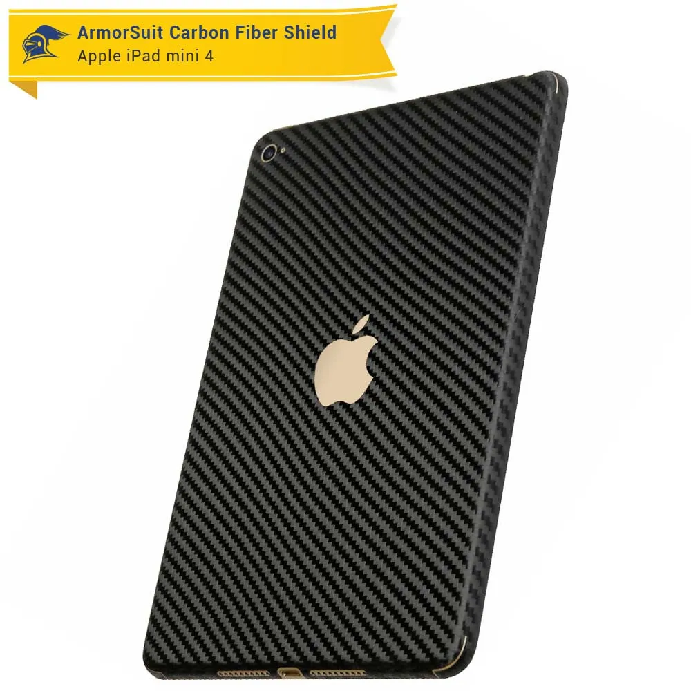 Apple iPad Mini 4 Screen Protector   Carbon Fiber Skin