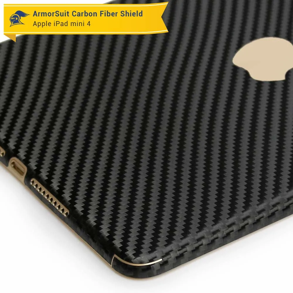 Apple iPad Mini 4 Screen Protector   Carbon Fiber Skin