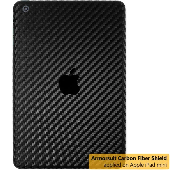 Apple iPad Mini Screen Protector   Black Carbon Fiber Film Protector