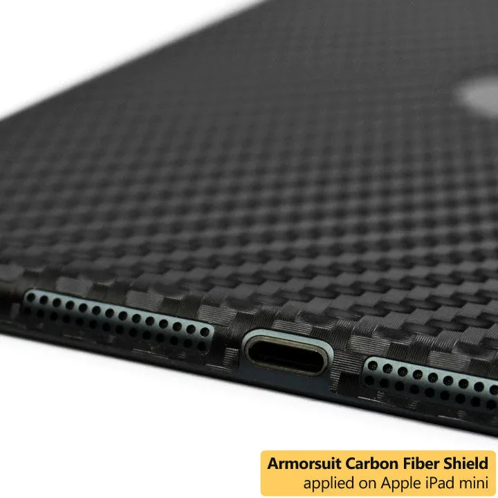 Apple iPad Mini Screen Protector   Black Carbon Fiber Film Protector