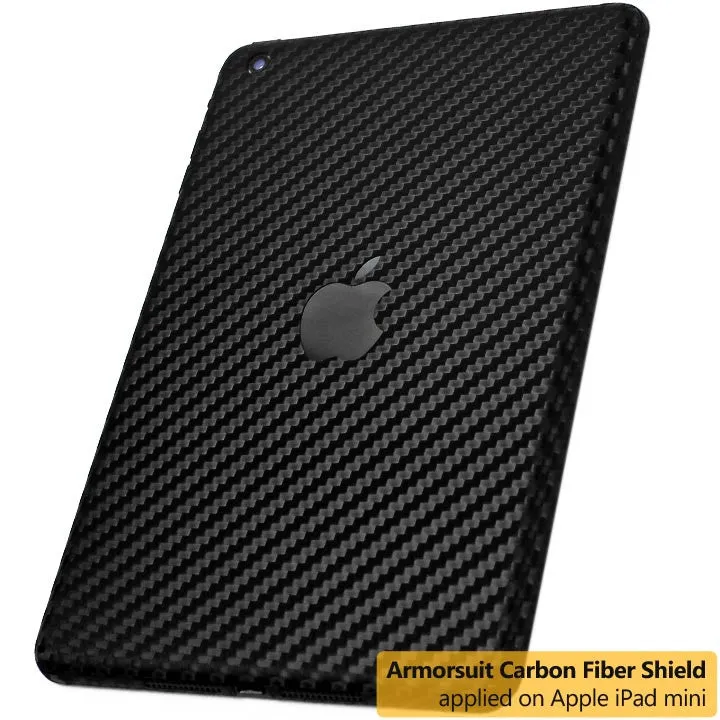 Apple iPad Mini Screen Protector   Black Carbon Fiber Film Protector