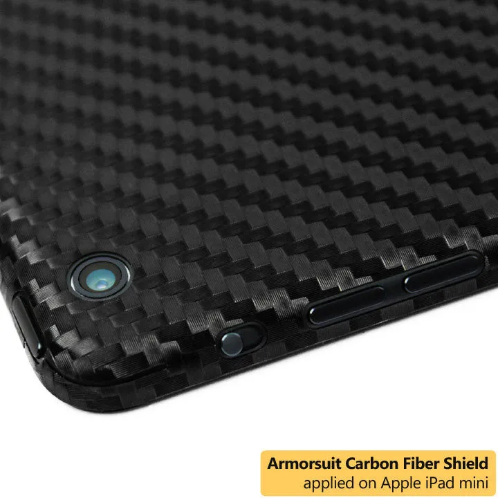 Apple iPad Mini Screen Protector   Black Carbon Fiber Film Protector