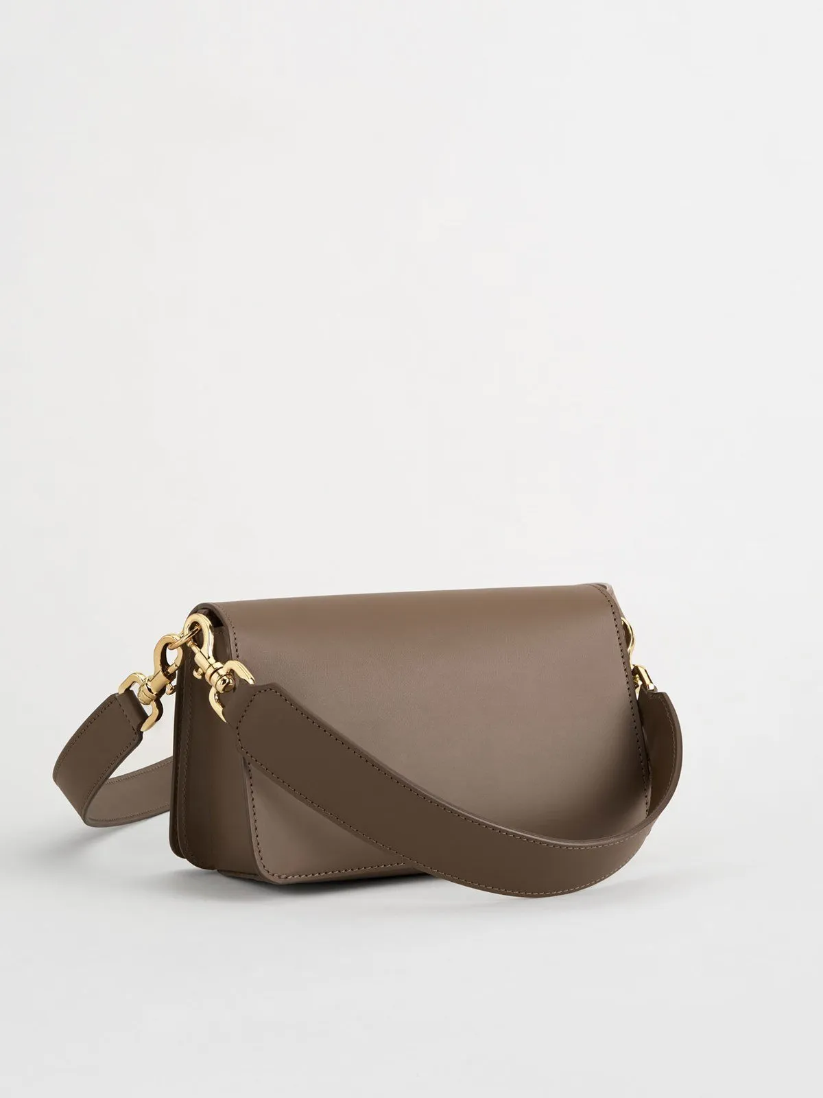 Assisi Khaki Brown Crossbody Bag