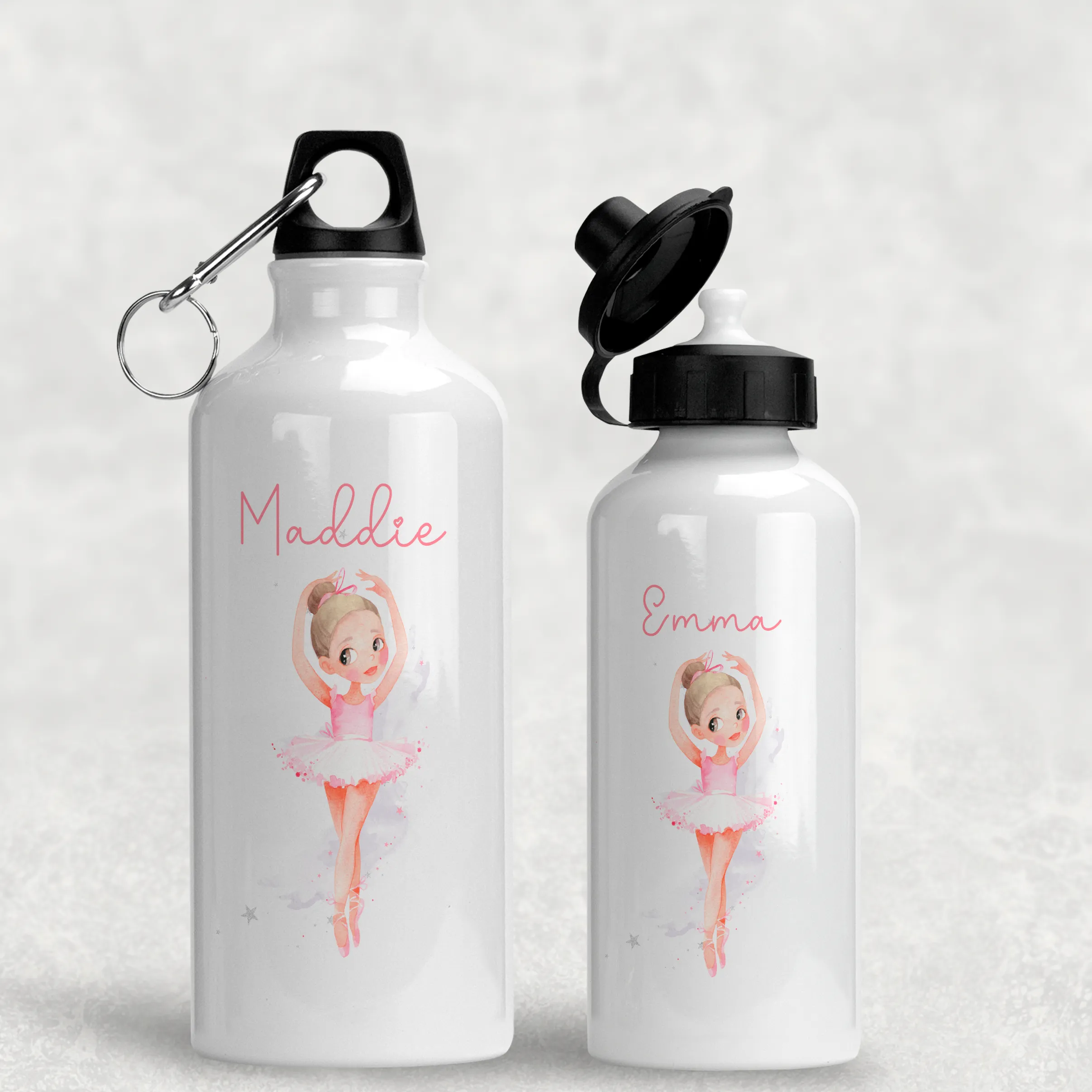 Ballet Dancer Personalised Aluminium Water Bottle 400/600ml