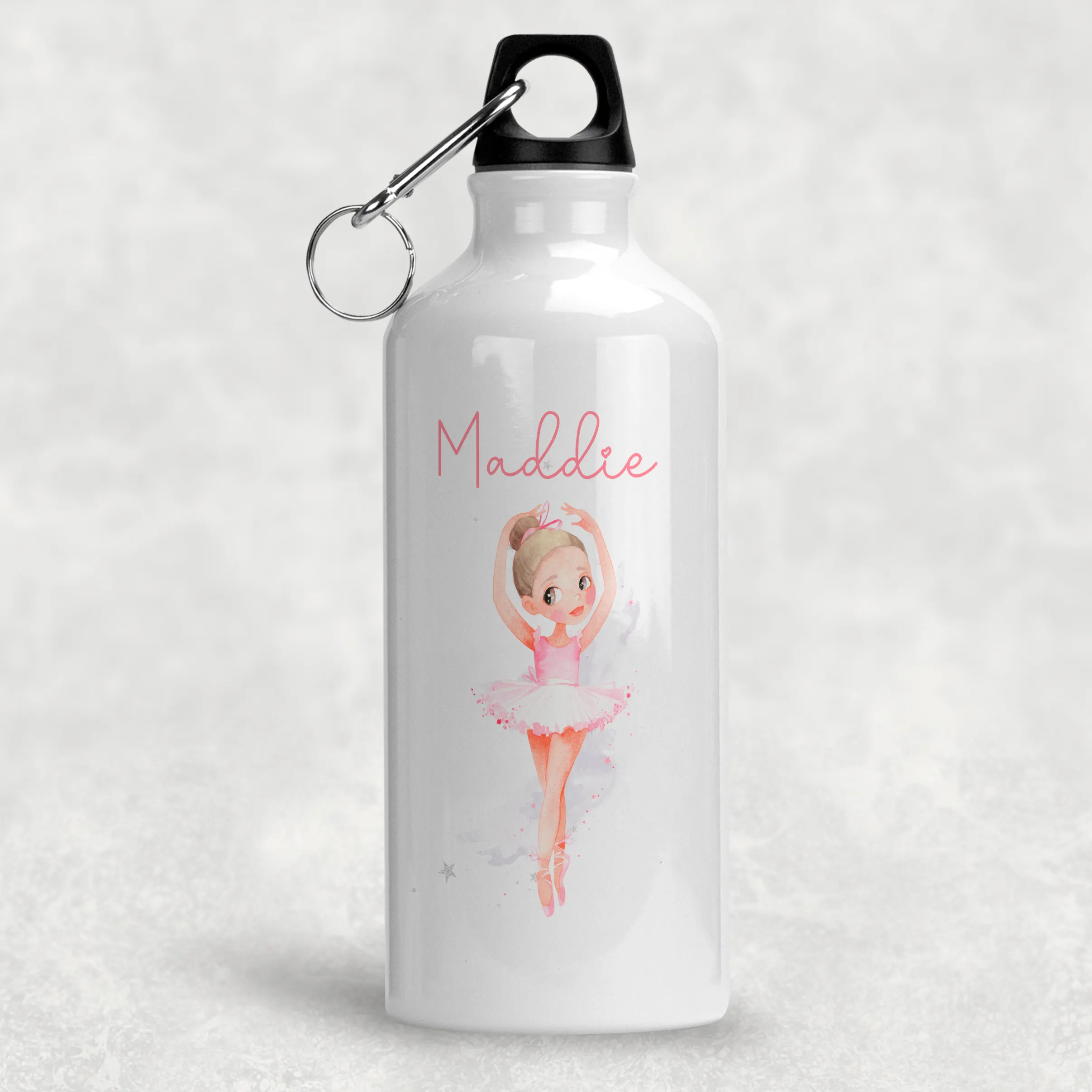 Ballet Dancer Personalised Aluminium Water Bottle 400/600ml