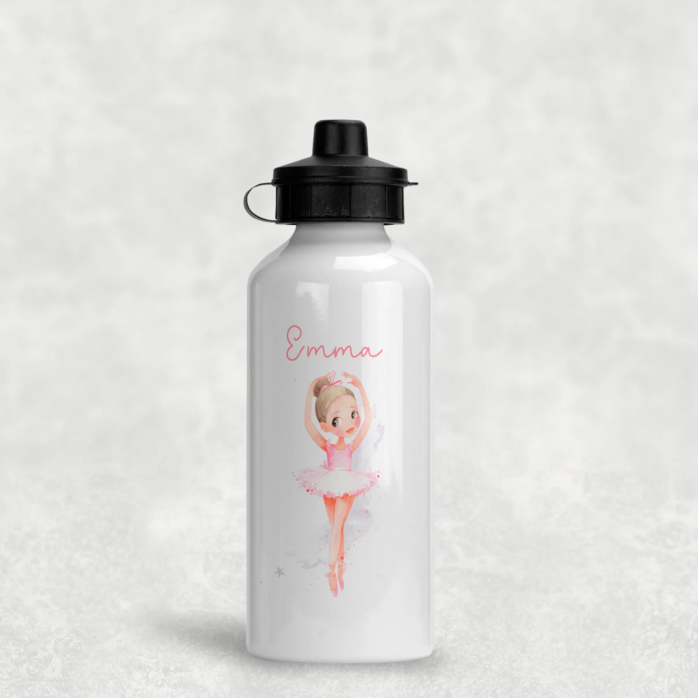 Ballet Dancer Personalised Aluminium Water Bottle 400/600ml