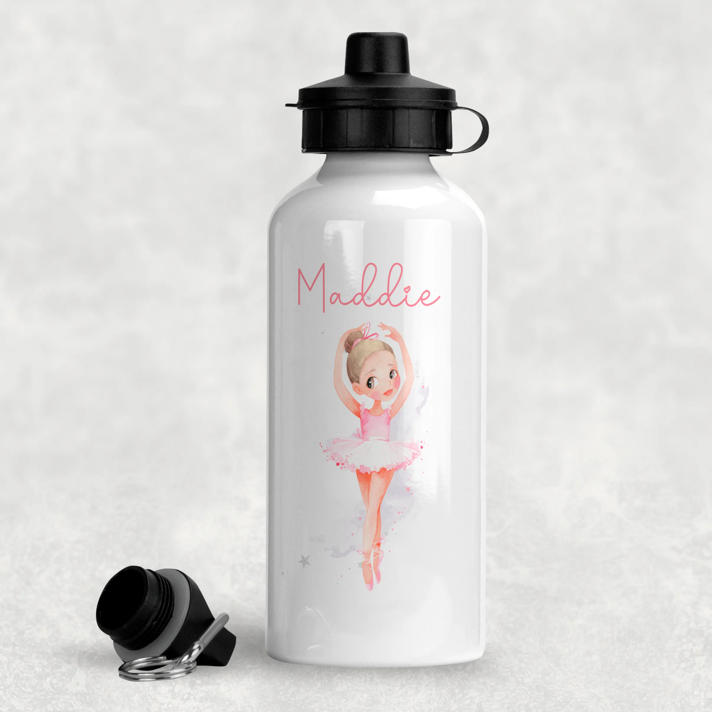 Ballet Dancer Personalised Aluminium Water Bottle 400/600ml