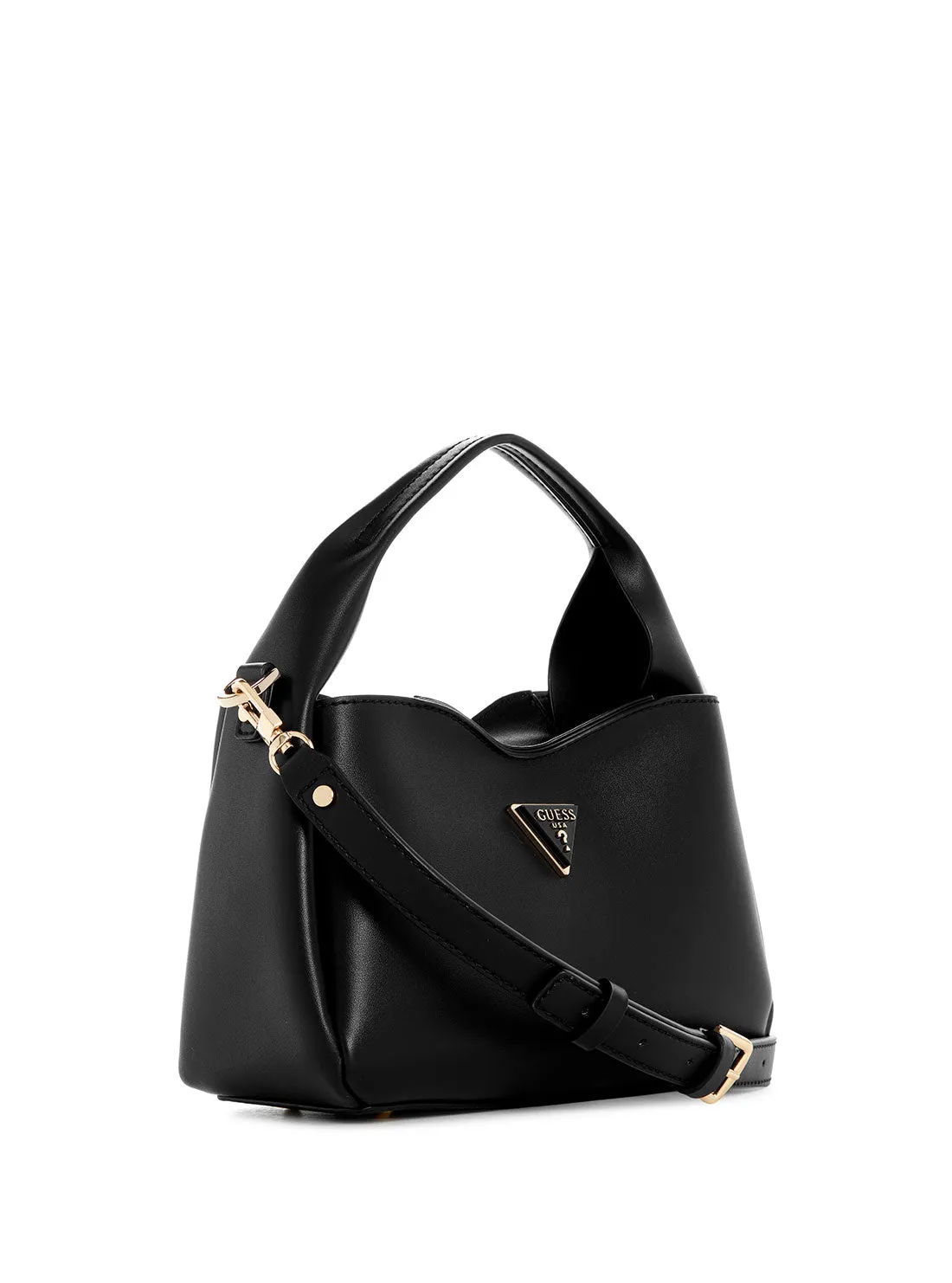 Black Iwona Top Zip Crossbody Bag