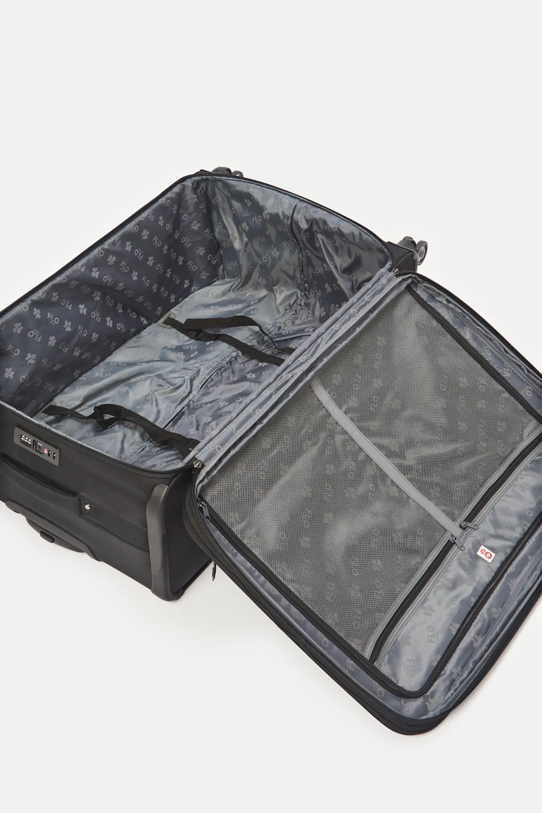 Black Soft Trolley Luggage (28 Inch)