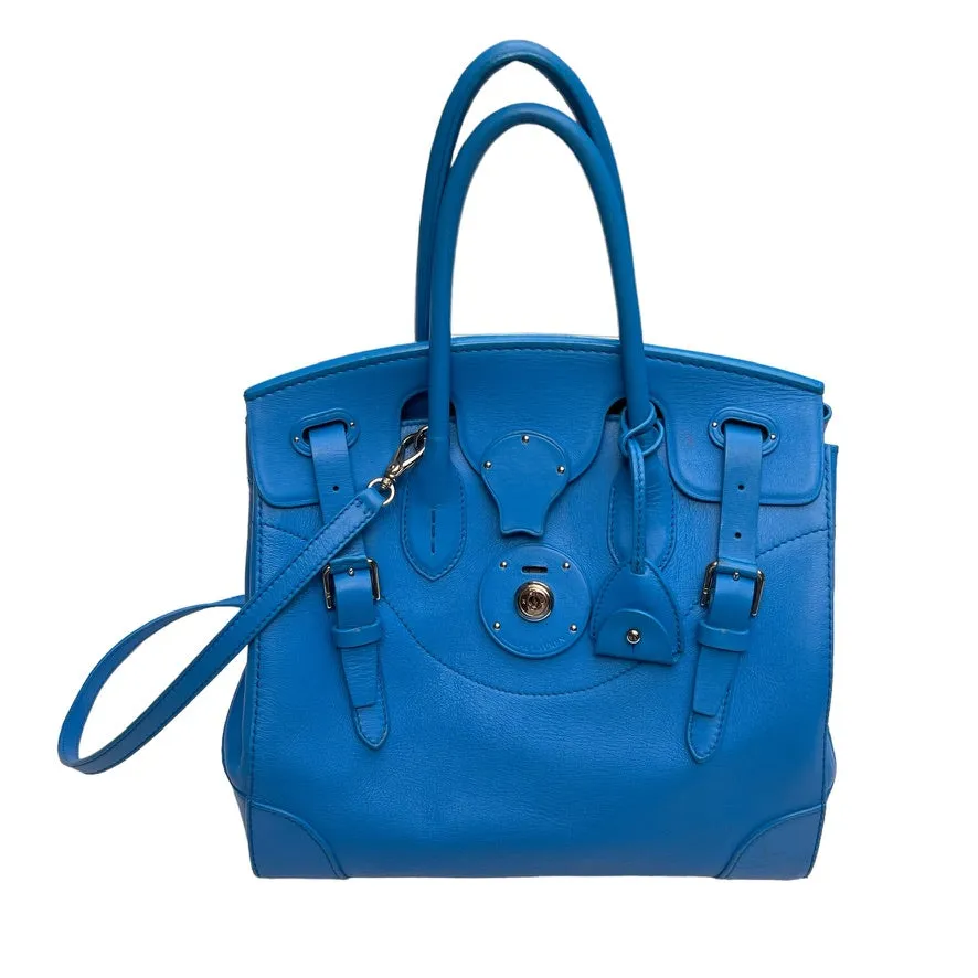 Blue Leather Ricky Handbag