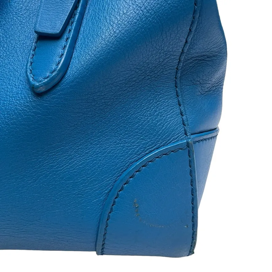 Blue Leather Ricky Handbag