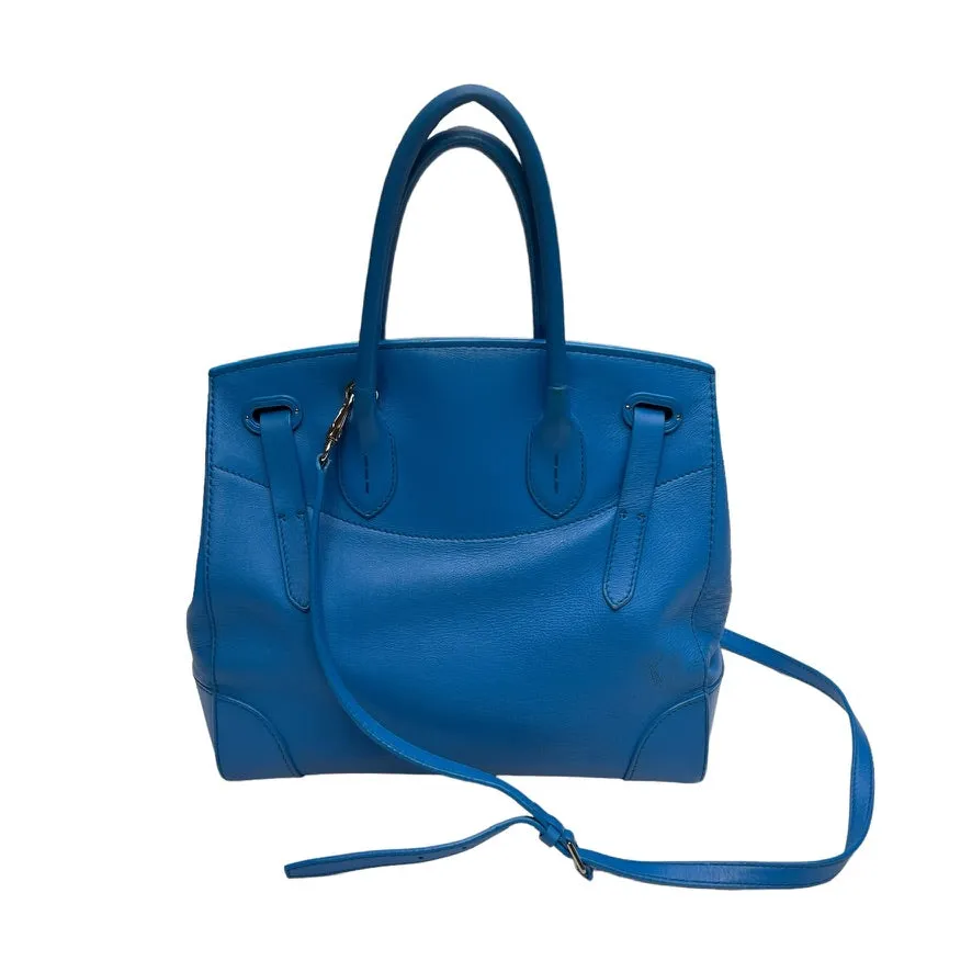 Blue Leather Ricky Handbag