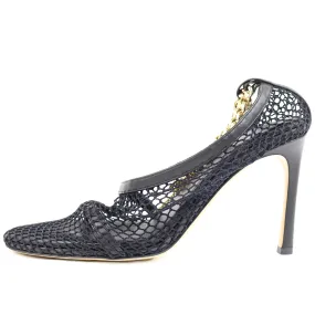 Bottega Veneta Pump Mesh Black Gold Chain 38