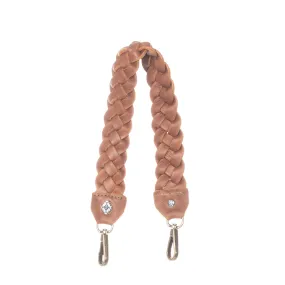 BRAIDED SHOULDER STRAP - CAFE