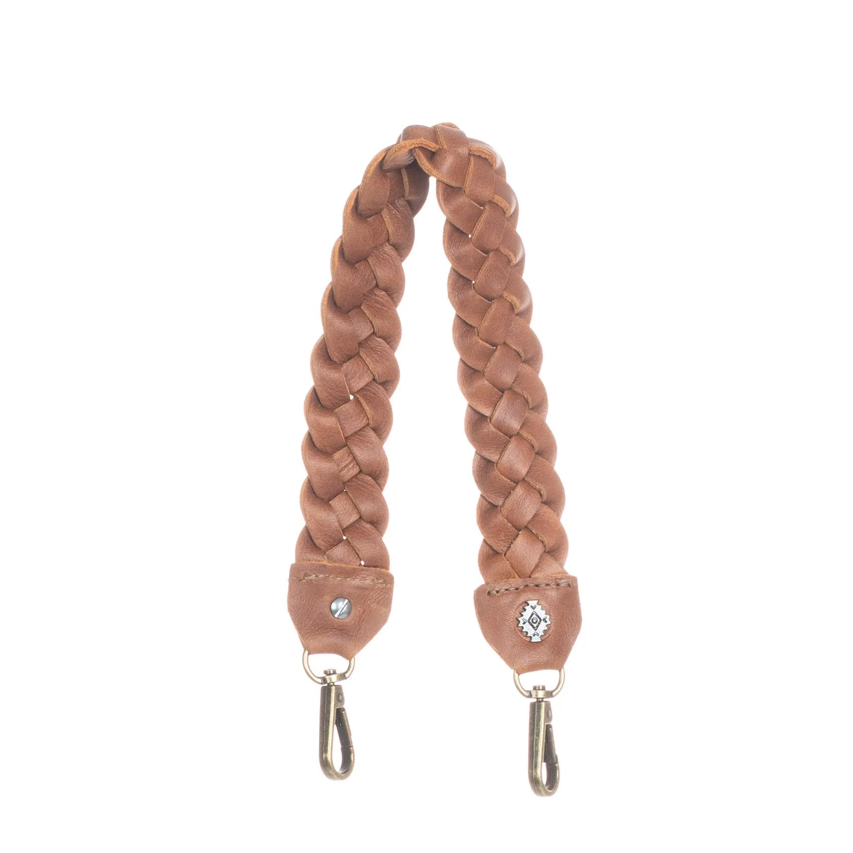 BRAIDED SHOULDER STRAP - CAFE