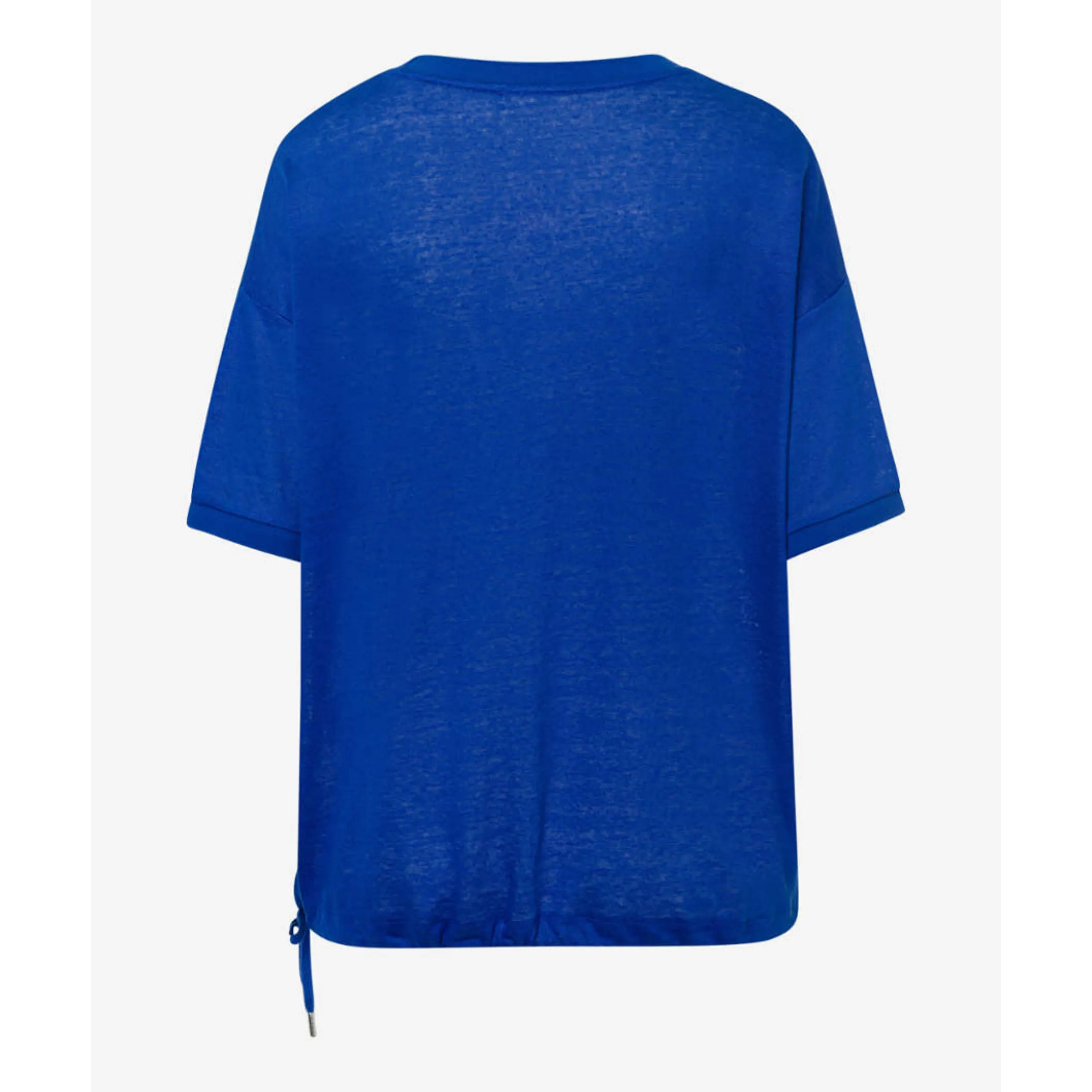 Brax Candice Pure Linen T-Shirt Inked Blue 34-7258