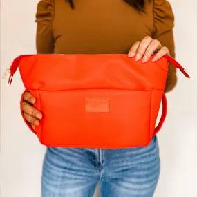 Bright Orange Cosmetic Bum Bag