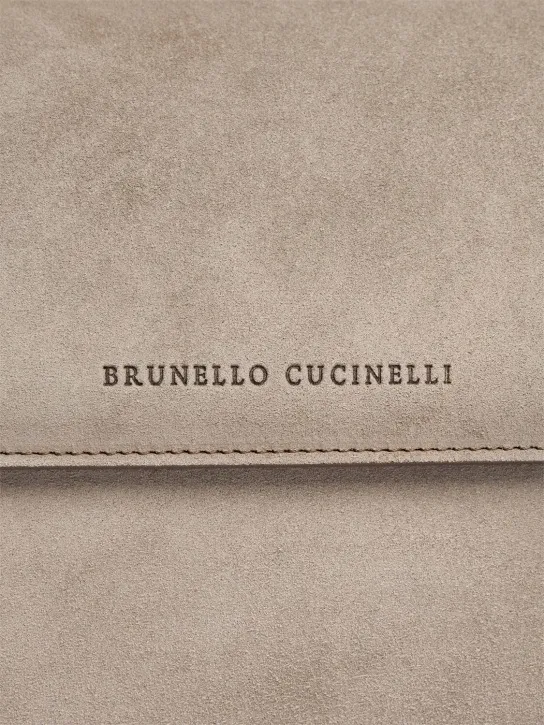 Brunello Cucinelli   Softy velour shoulder bag 