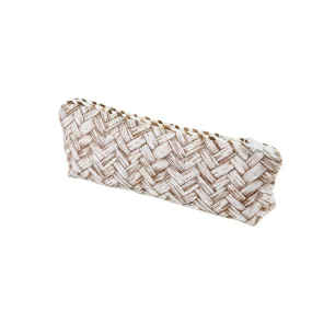 Brush Bag Basketweave Chocolate