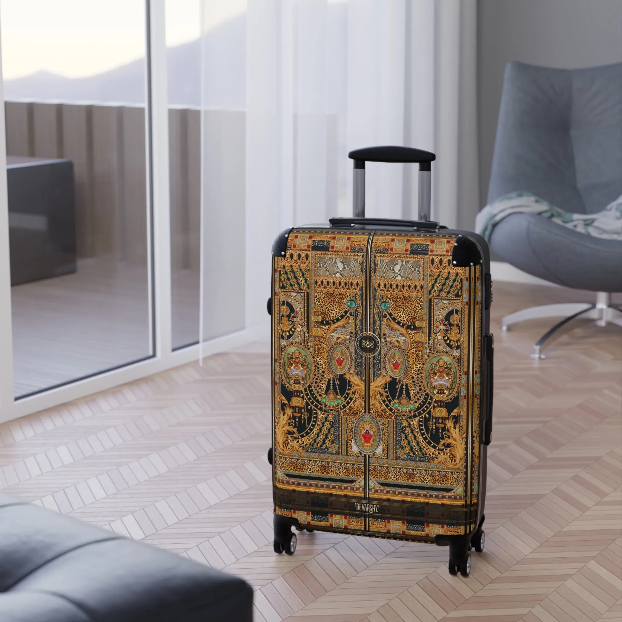 Call Of the Wild Suitcase 3 Sizes Carry-on Suitcase Animal Print Luggage Hard Shell Suitcase | D20114B