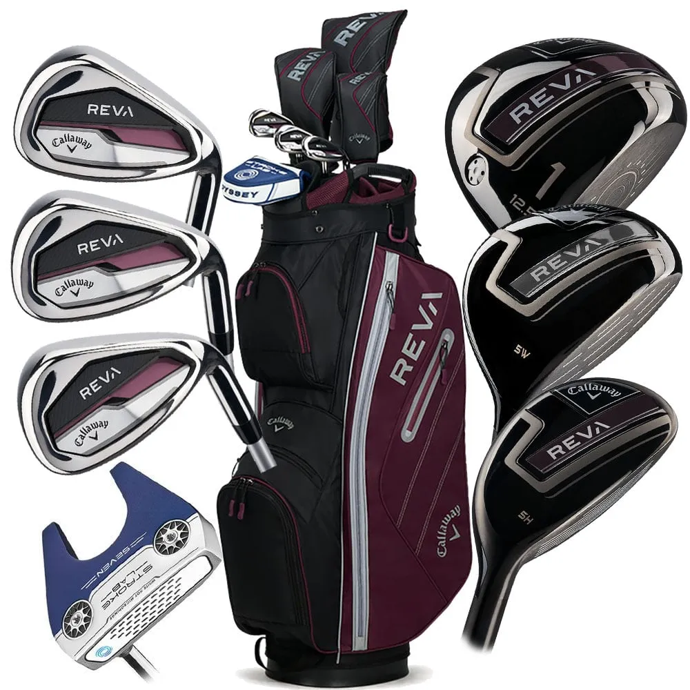 Callaway REVA 8-Piece Package Set - Eggplant- Ladies/Youth