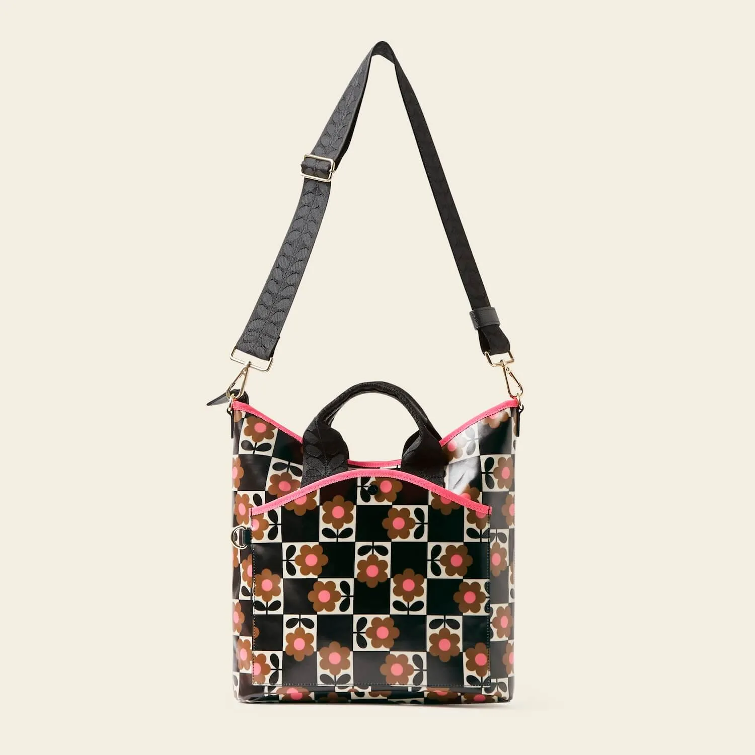 Carry Grab Bucket Bag - Flower Pot Chestnut