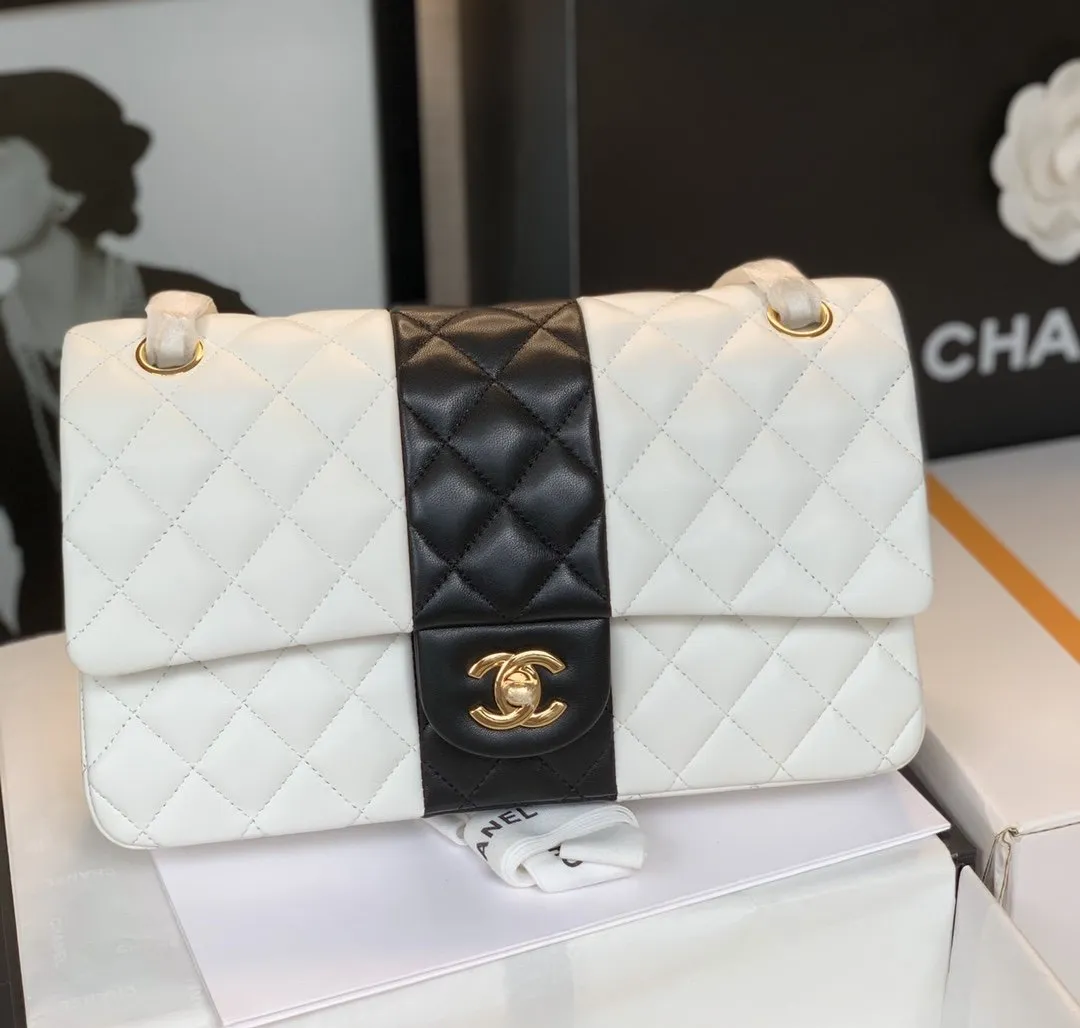 CHLMini Flap Bag White For Women 9.8in/25cm