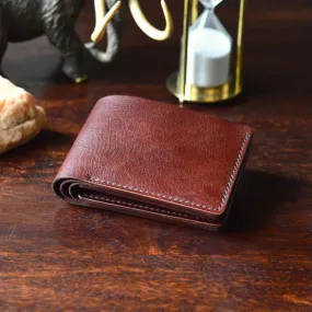 Classic Wallet - Mahogany Textured Leather